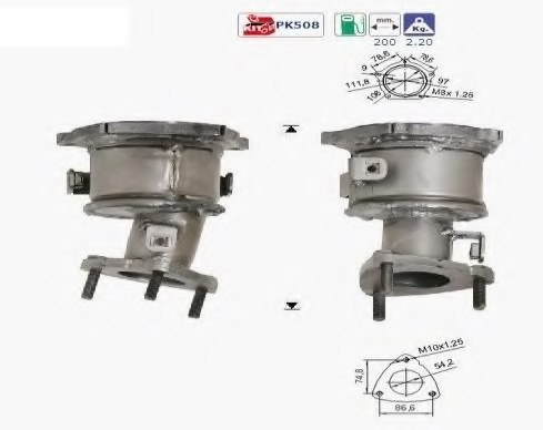 ASHUKI B541-15 Catalytic Converter